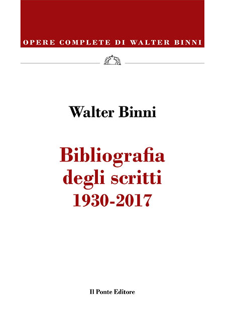 Bibliografia degli scritti 1930-2017